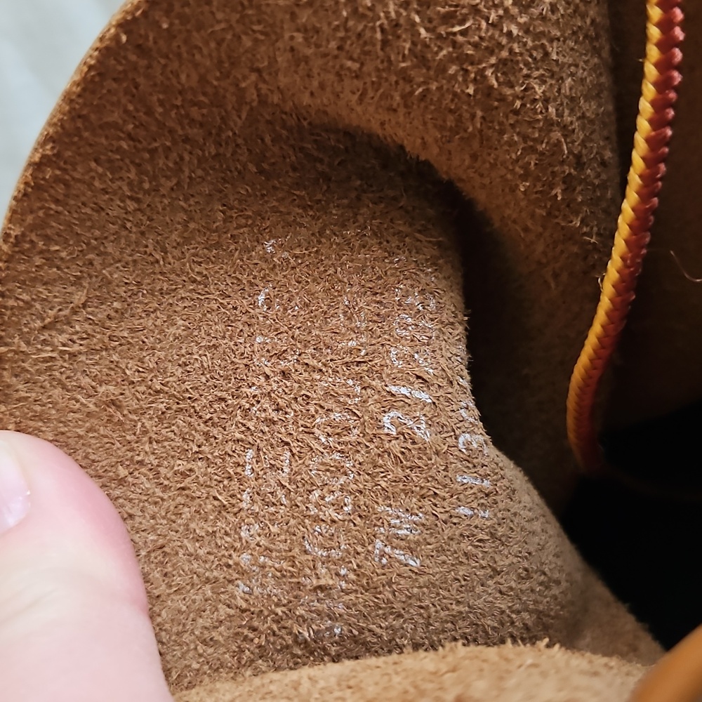 LL Bean Duck Bean Boot Tan Blue Size 7 - Picture 5 of 8